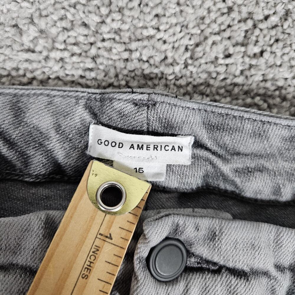 Good American Jeans Womens 15 Faded Black Good Classic Skinny Stretch Denim - Picture 3 of 11